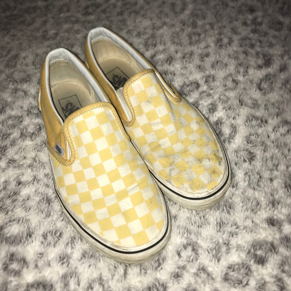 Yellow checkered vans